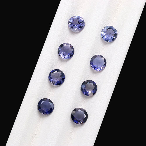 天然堇青石多形状刻面裸石戒面