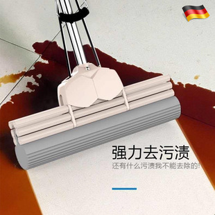 德国吸水海绵拖把2025新款 一拖净胶棉头卫生间拖地拖布大号 家用款