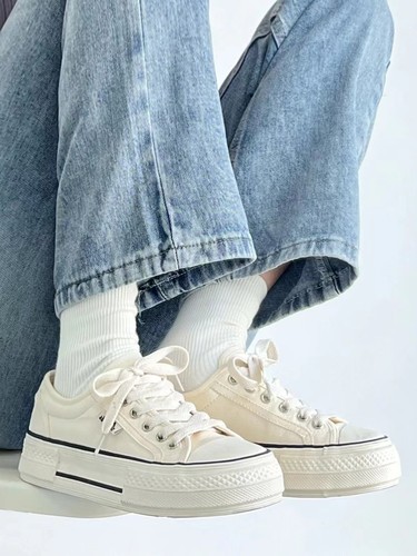 人本低帮圆头百搭时尚潮流