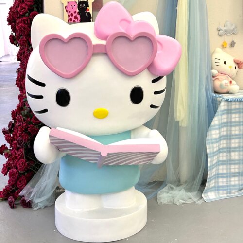 玻璃钢雕塑定制KT猫大雕塑摆件