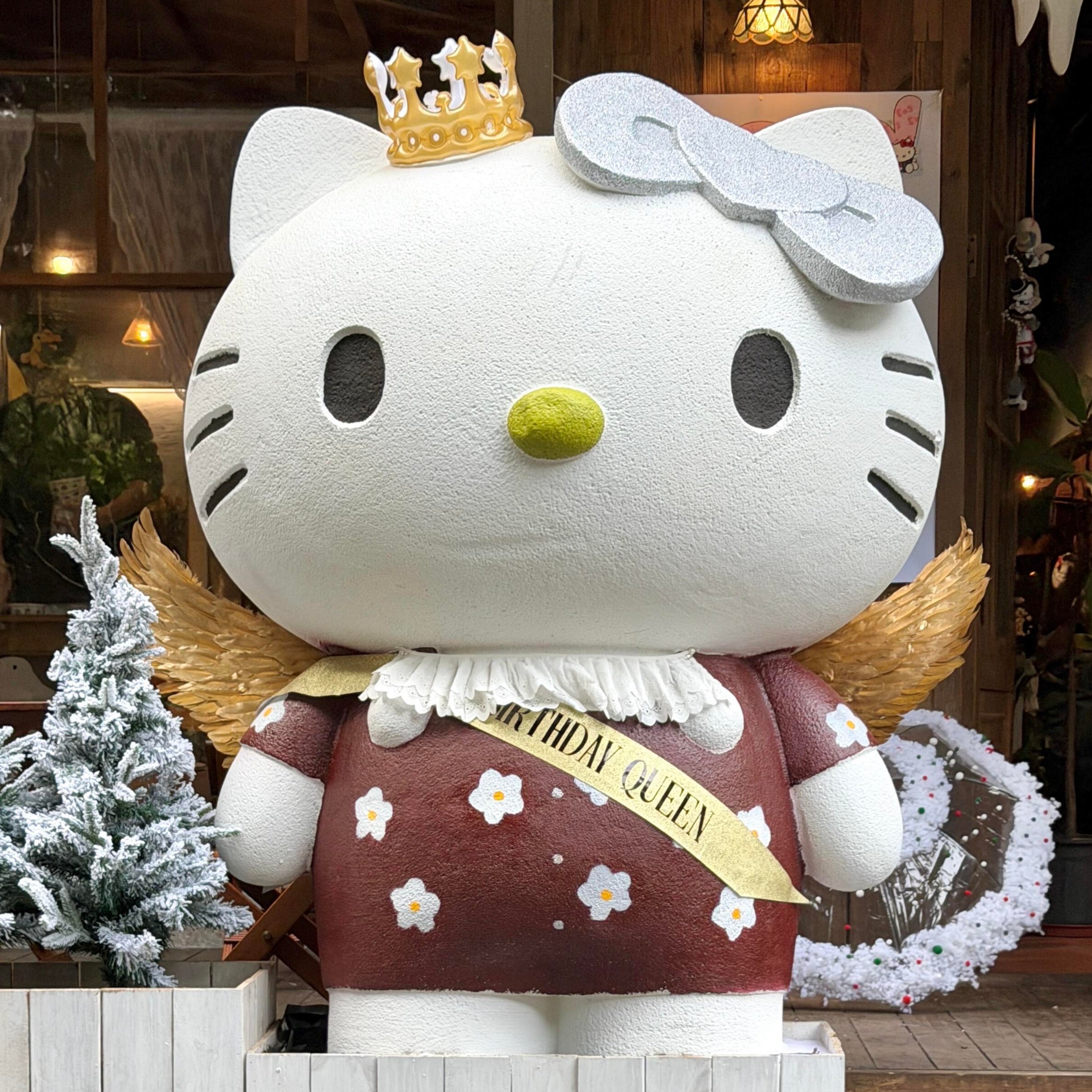 玻璃钢HelloKitty雕塑定制打卡