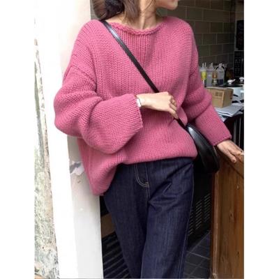 重工八股加厚100%山羊绒毛衣女