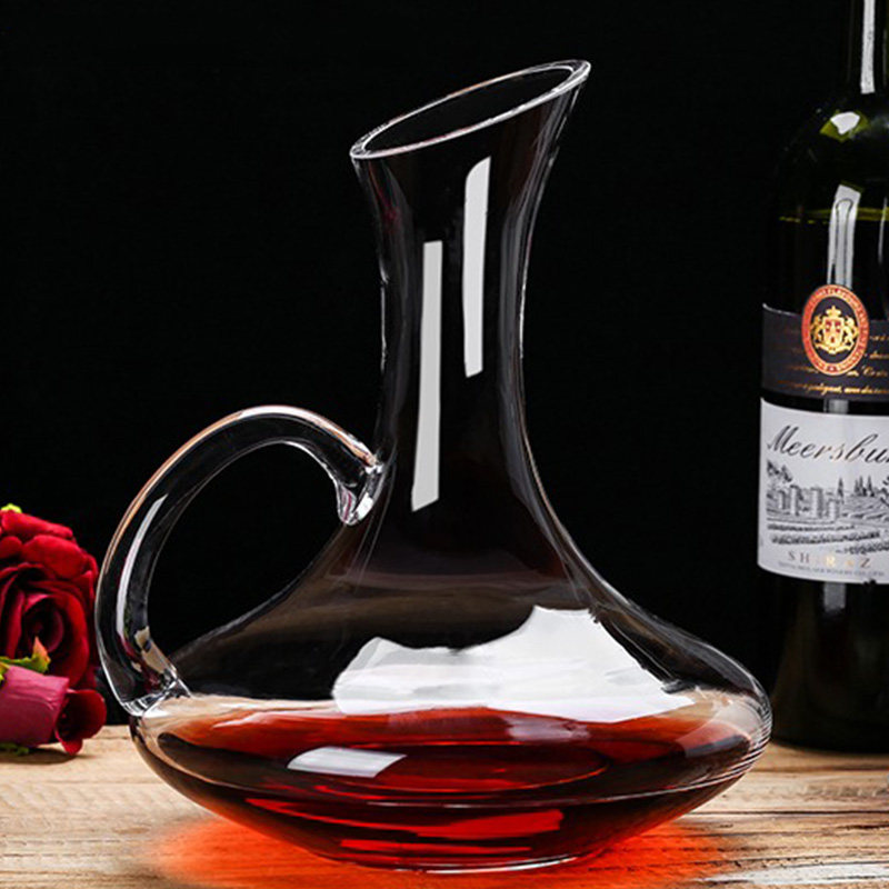 家用醒酒器玻璃大容量斜口分酒器