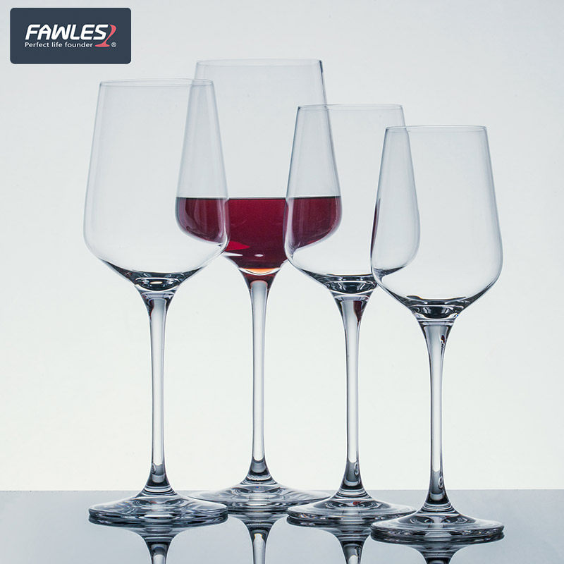 水晶玻璃红酒杯只装勃艮第高脚杯