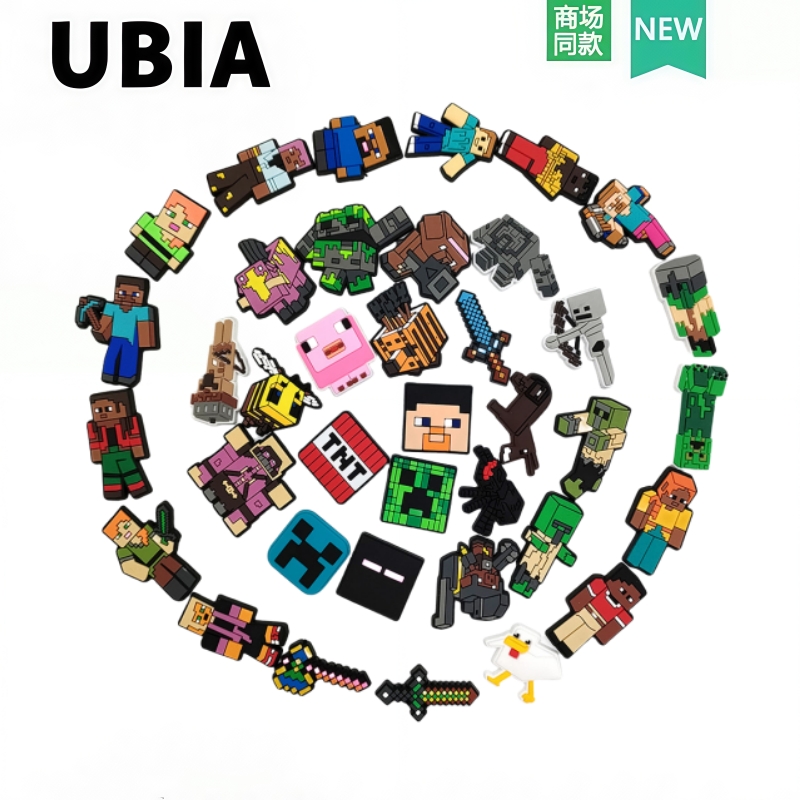 洞洞鞋配饰适配crocs配饰鞋花我的世界diy卡通鞋扣洞洞包通用配件