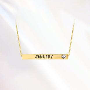 个性 Glam 轻奢小众设计时尚 十二月份项链生日礼物 锁骨链 Ever个性