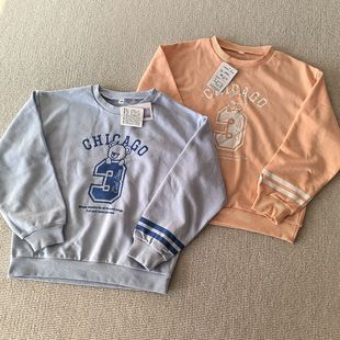 150-160码~外贸日单春秋款男女童装 柔软毛圈卡通休闲圆领卫衣