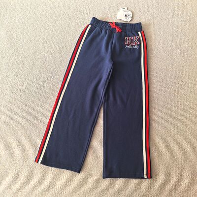 130-165码~外贸Y单女童装 柔软单面绒宽松运动休闲长裤