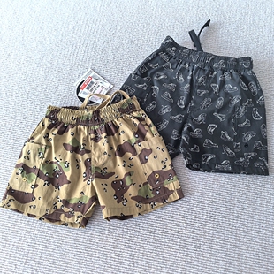梭织棉弹力休闲口袋短裤 男童装 外贸日单夏装 130码