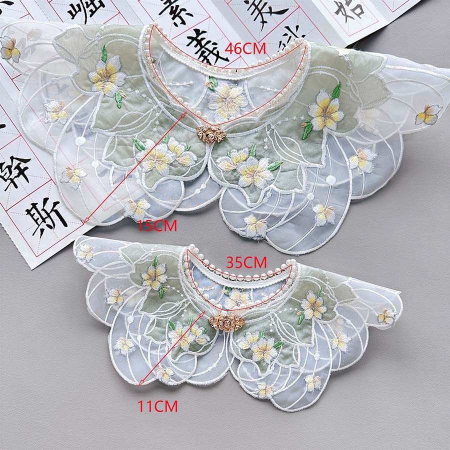 刺绣复古纱百搭马面裙云肩披肩