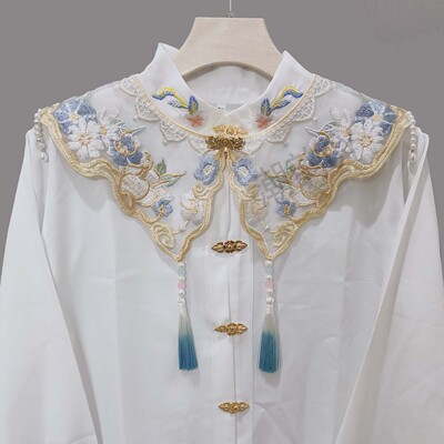 假领子女云肩马面裙毕业服