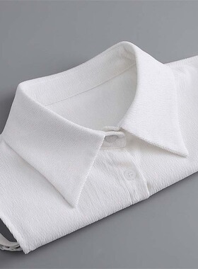 灯芯绒半身领假领子女百搭假领尖领春秋冬季衬衫卫衣毛衣休闲配饰