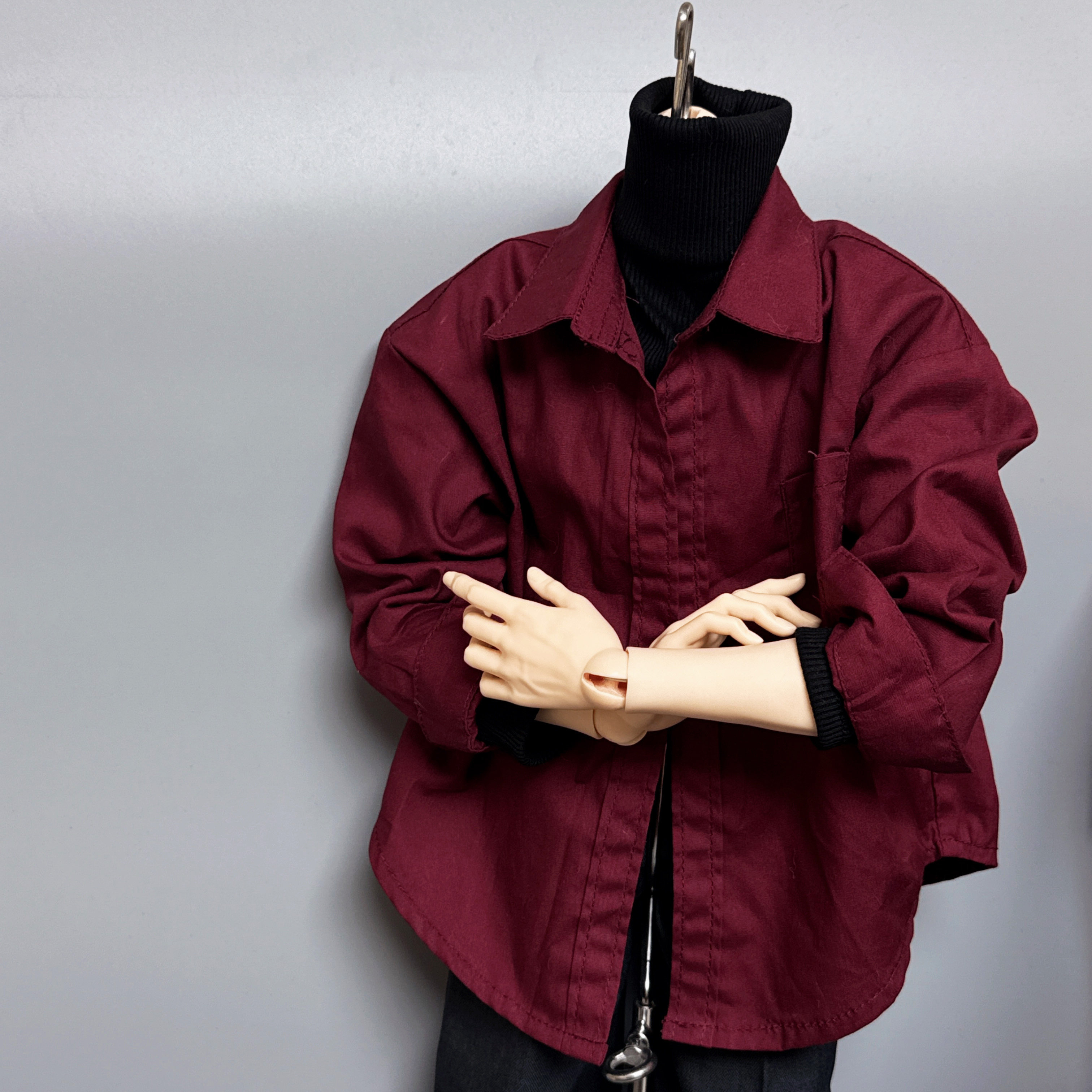 BJD娃娃衣服大叔衬衫ID75叔DAD70特四大四普四黑白色学生落肩衫,模玩/动漫/周边/娃圈三坑/桌游,BJD娃衣,淘宝优惠券,粉丝福利购,淘宝优惠卷