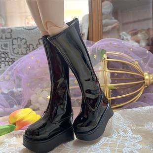 酒窝妹妹4分bjd靴子娃娃鞋子莉莉丝熊妹SD四分松糕靴厚底长筒靴