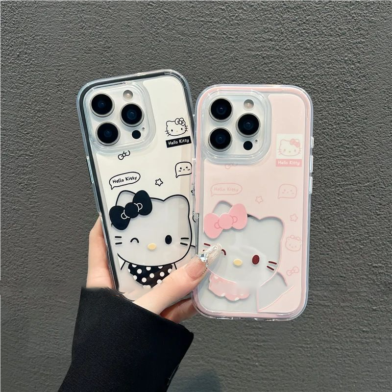 苹果17/16可爱撞色Kitty手机壳