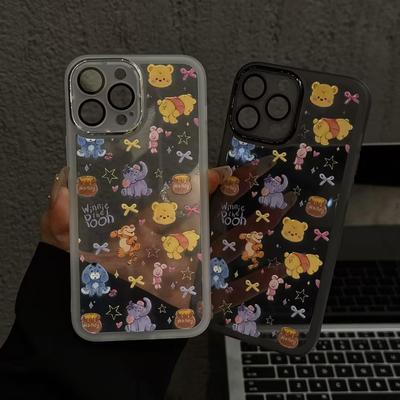 可爱维尼熊苹果16手机壳情侣款