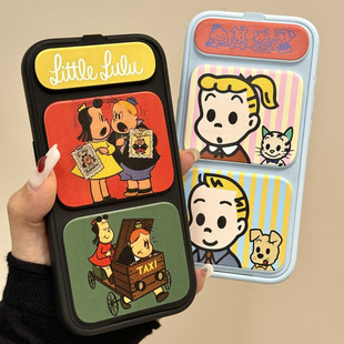 适用苹果17pro原田治翻盖手机壳IPhone17/16新款15/14promax情侣13/12个性小米17promax全包华为mate70保护套