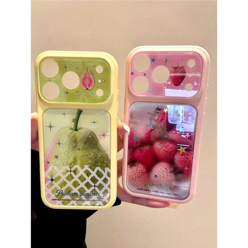 韩系简约芭乐草莓插画手机壳