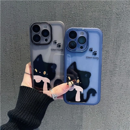 iPhone17/16可爱猫咪情侣手机壳