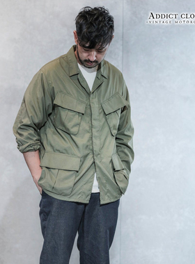 ADDICT SJK01典型军版尼龙轻薄夹克户外透气外穿多口袋纯色日本制