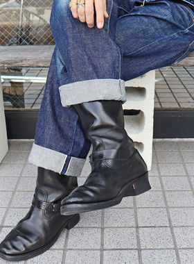 ATTRACTIONS LOT.603 PIONEER意大利Guidi马臀皮工程师复古机车靴