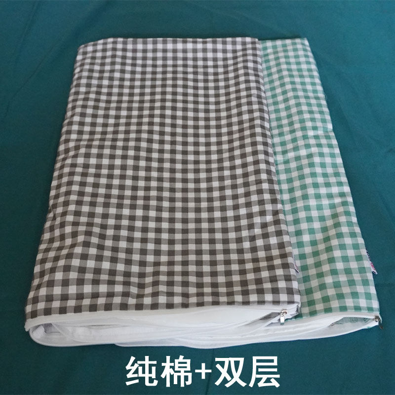 双层可拆卸枕芯套内胆套全棉荞麦皮枕头套家用成人儿童决明子枕套