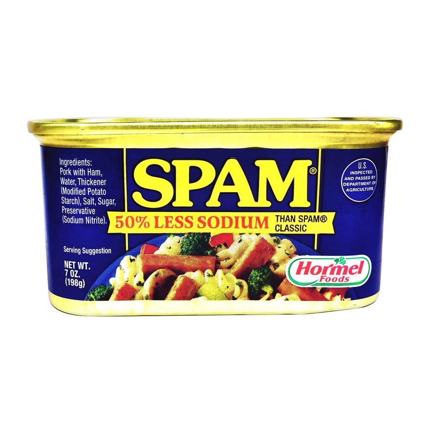 香港代购美国进口食品spam 世棒低盐火腿午餐肉罐头508克