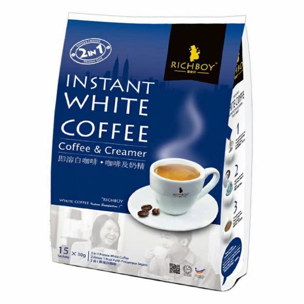 富家仔马来西亚无糖白咖啡