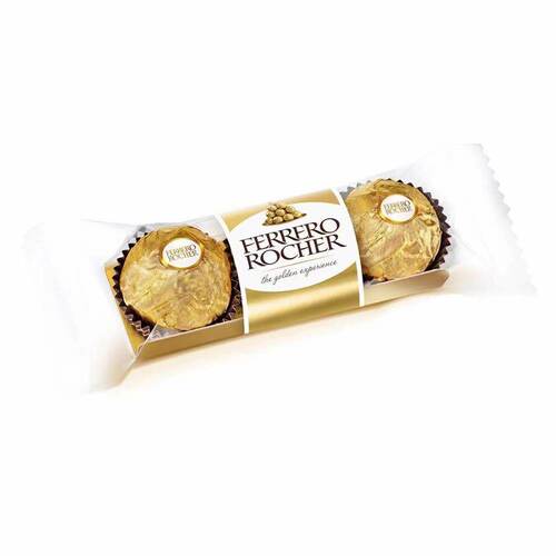 香港代购 进口 FERRERO  ROCHER费列罗 金莎巧克力 3粒装37.5g