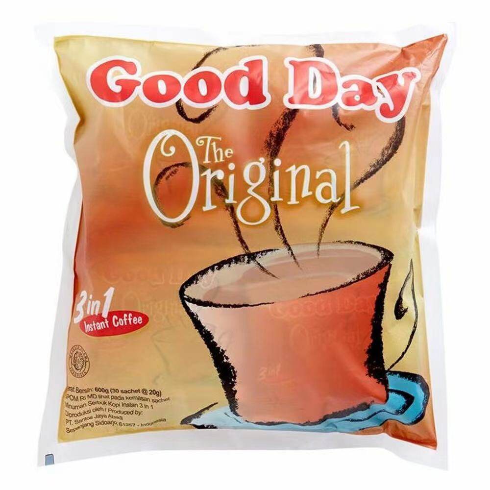 香港代购 进口印尼Good day好日子三合一 原味咖啡600g多种口味选