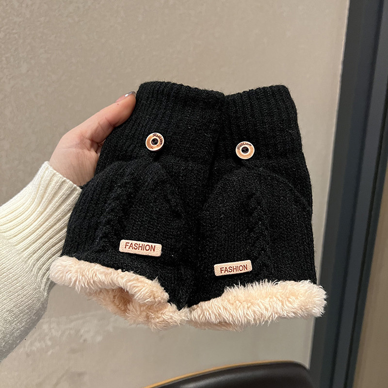 手套男款冬天保暖加绒加厚骑行写字防寒学生触屏半指翻盖冬季新款,服饰配件/皮带/帽子/围巾,手套,淘宝优惠券,粉丝福利购,淘宝优惠卷