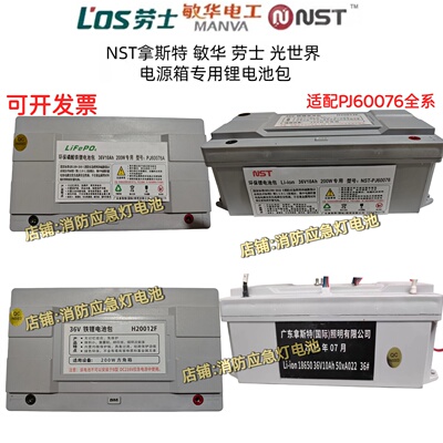 拿斯特锂电池36V10AH200W专用NST敏华劳士PJ60076应急电源H20012F