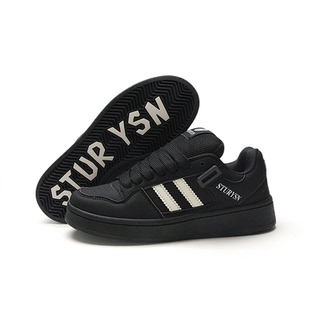 STURYSN 黑色厚底百搭休闲板鞋ins潮2024新款韩版ulzzang面包鞋男