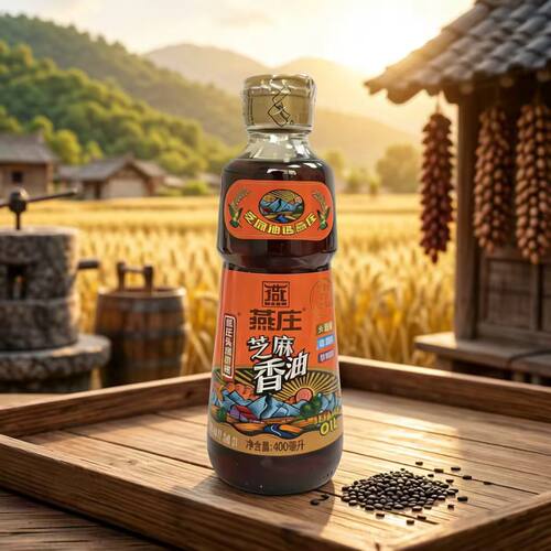 燕庄芝头道初榨麻香油400ml