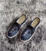 时尚 色鬼花布鞋 情侣单鞋 懒人帆布鞋 老北京布鞋 一脚蹬秋款 潮流个性