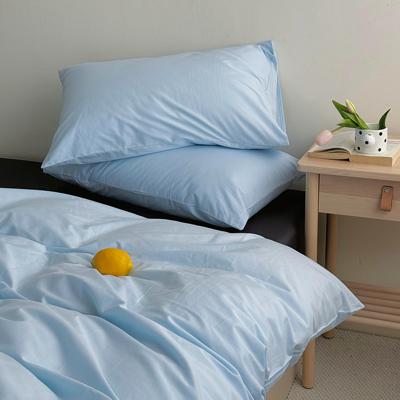 全棉冰岛黑沙滩蓝黑四件套简约