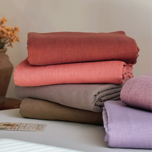 A类全棉色织双层纱加厚床单单件宿舍单人纯棉纱布四季通用1.8米床