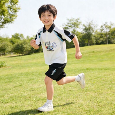 奥特曼塞罗套装polo衫套装男童T恤短裤运动套装2026新款T恤套装