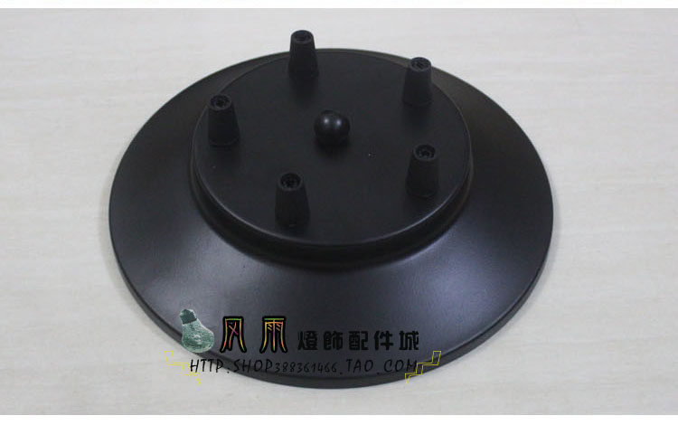 复古吊灯吸顶盘底盘螺口圆形英国帽天女散花黑白灯座多孔卧室阳台