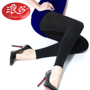 浪莎丝袜九分天鹅绒打底袜春秋款 袜厂家 防勾丝中厚显瘦加档裤