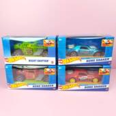 HOT WHEEL风火轮塑料合金车可回力车门可开滑行小汽车玩具