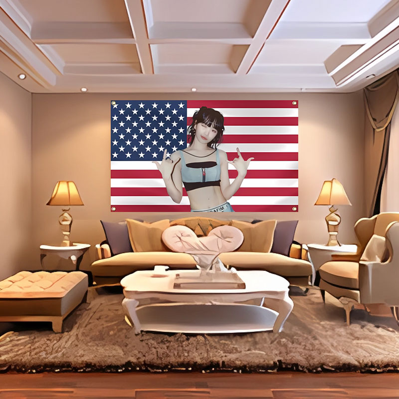 外贸货源墙壁装饰旗帜