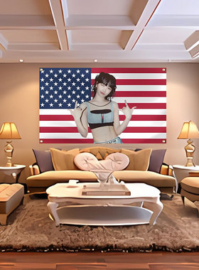 外贸货源 LE SSERAFIM CHAEWON 挂旗 3X5FT 数码印 墙壁装饰旗帜