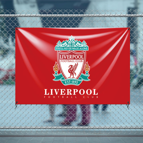 Liverpool Football Club flag利物浦足球队旗房间装饰挂布旗帜