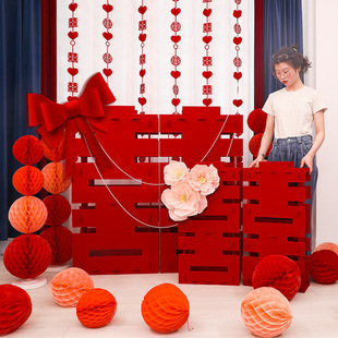 立体超大喜字落地摆件双喜结婚房布置网红结婚礼订婚客厅装饰酒店