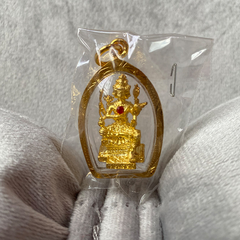 泰国正品佛系牌特色红钻吊坠