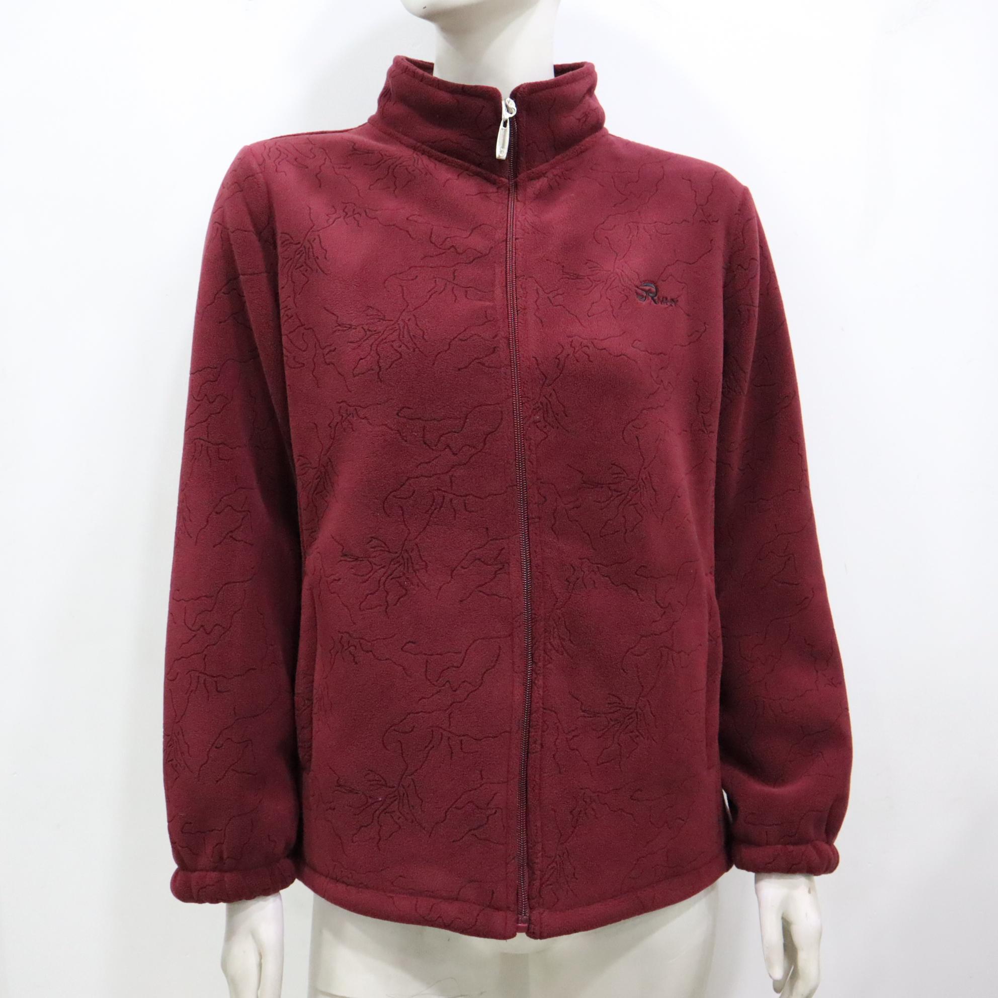 秋冬新款加绒加厚摇粒绒纯色外套