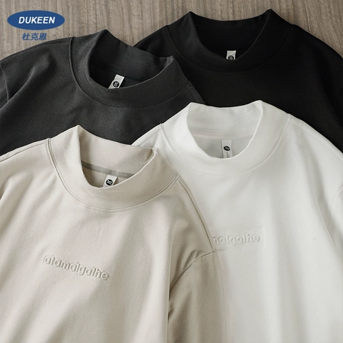 Бархатная цветная двусторонная утепленная утепленный лонгслив, высокий воротник, осенняя, в американском стиле