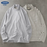 Бархатная демисезонная удерживающая тепло утепленный лонгслив, в американском стиле, высокий воротник