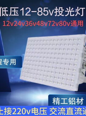 led低压投光灯12v24v养殖场渔船地下室照明36v隧道矿井户外照明灯